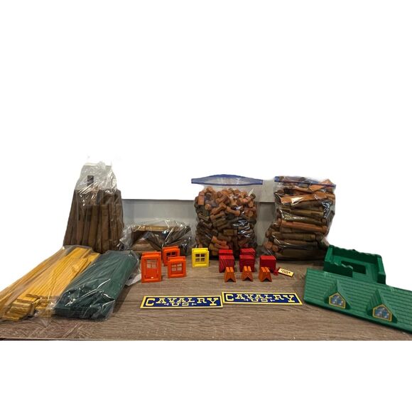 Lincoln Logs Lot 9 lbs of Assorted Pieces Building Logs - Picture 1 of 8